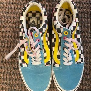 Used multicolor Vans